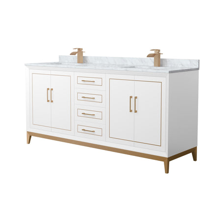 Marlena Double Bathroom Vanity - 72W x 35.25H x 22D
