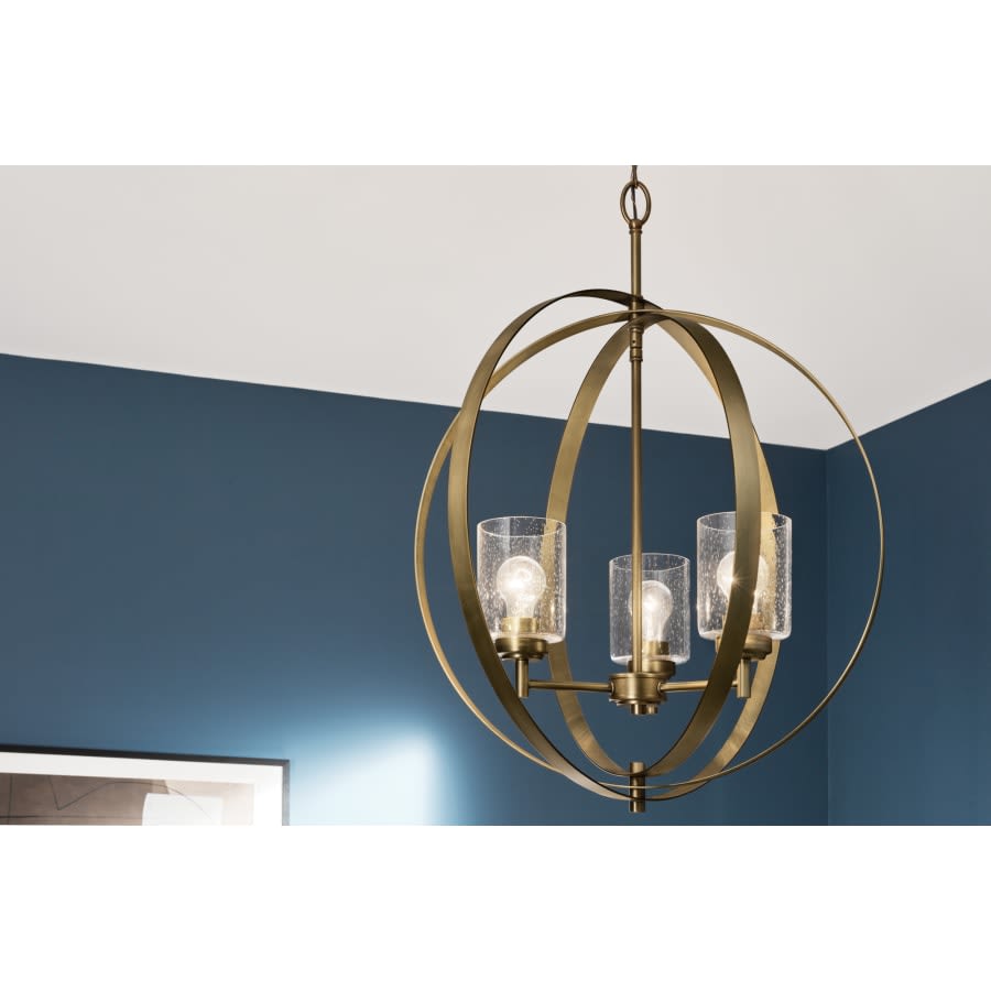 Winslow 3 Light 25" Wide Globe Chandelier