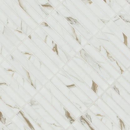 Calacatta Gold Matte Stack Pattern