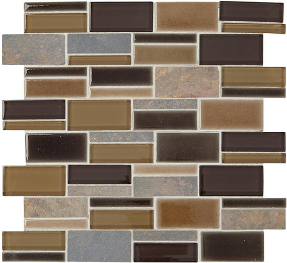 Midpark Mosaics Bark Square 2X2 Matte