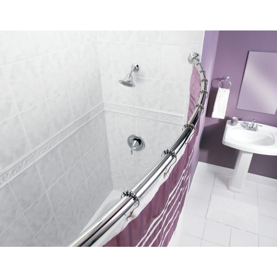 5ft. Fixed-Length Curved Shower Rod (Wholesale Packaging)