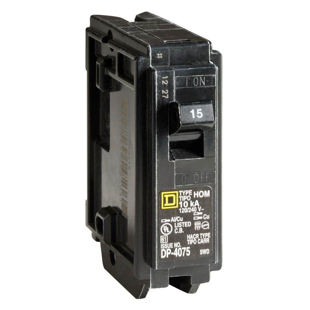 Homeline 15 Amp Single-Pole Circuit Breaker(HOM115CP)