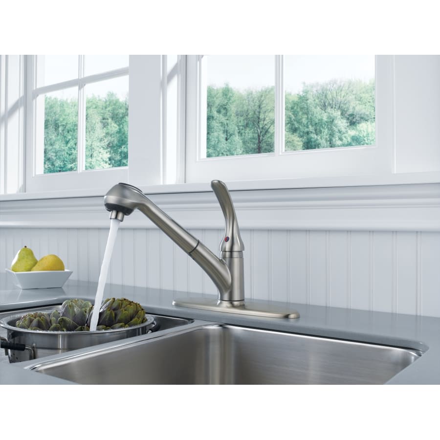 Foundations Core-B Pull-Out Kitchen Faucet with Optional Base Plate - Includes Lifetime Warranty