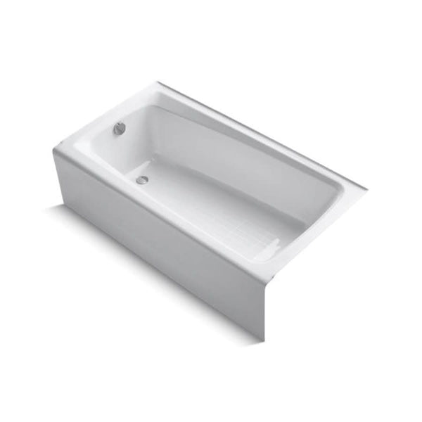 Mendota® Alcove Tub, ADA, 60 x 32 x 16-1/4 in, Left Hand Drain, White