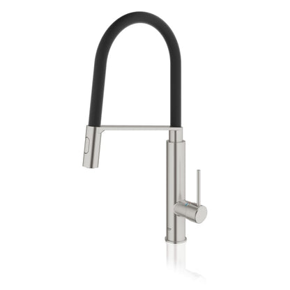 Pre-Rinse Spray Kitchen Faucet with Locking Push Button Control