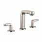 Metris S Widespread Lavatory Faucet, ADA, 2 Handle, 3-Hole, 1.2 gpm, Brushed Nickel
