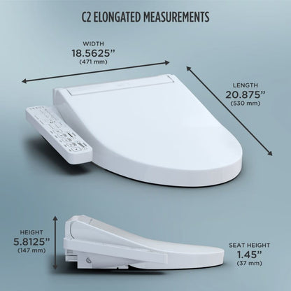 C2 Elongated Soft Close Bidet Seat