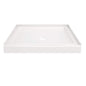 Classic 500 36 in. L x 36 in. W Alcove Shower Pan Base with Center Drain in High Gloss White