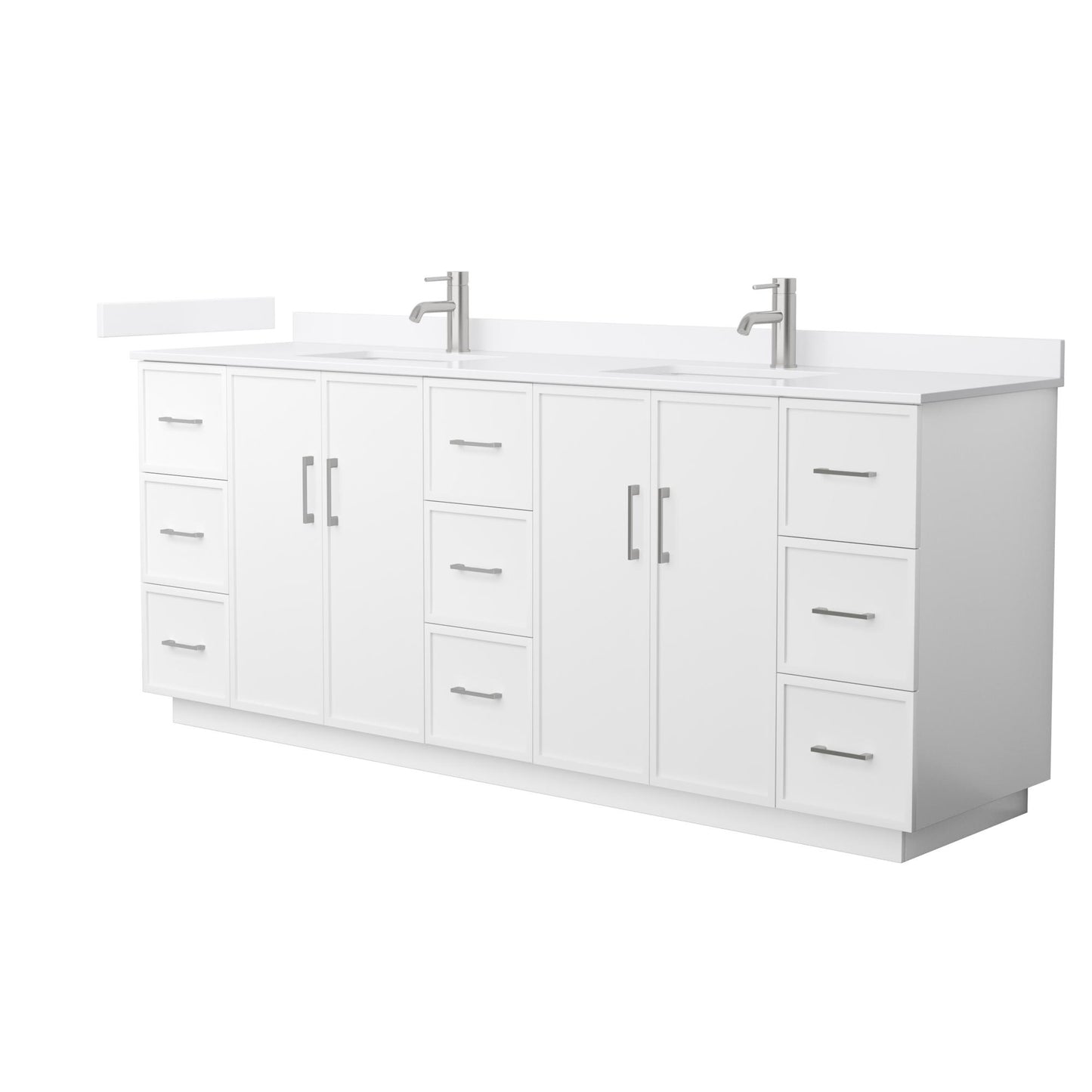 Elan Double Bathroom Vanity with Toe Kick - 84W x 35H x 22D
