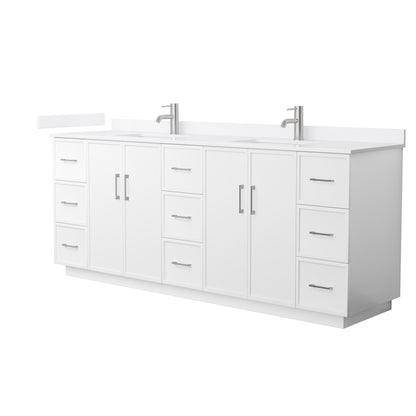 Elan Double Bathroom Vanity with Toe Kick - 84W x 35H x 22D