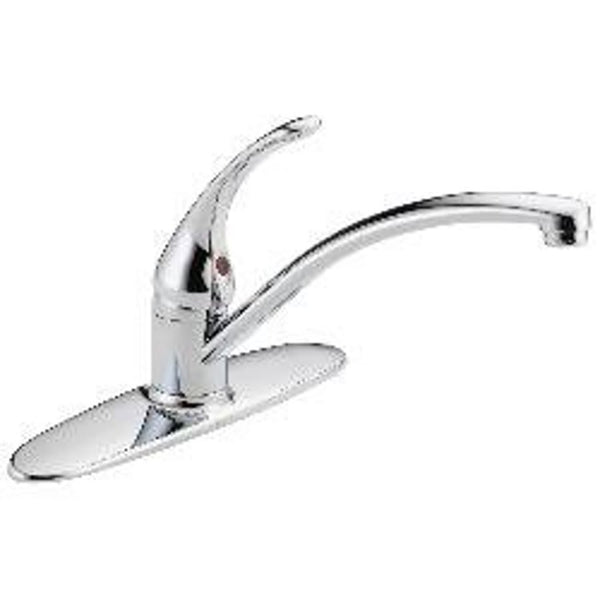 Foundations® Kitchen Faucet, Deck Mount, ADA, 1 Lever Handle, 3-Hole, Chrome