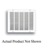Stamped Fixed Hinge Face Return Filter Grille, 24 x 14 in, 1/2 in Spacing, 1 in Filter, Steel, White