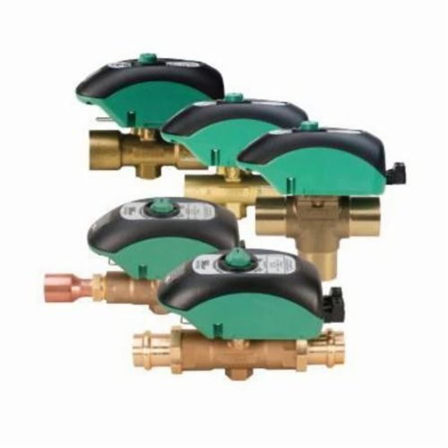 Zone Valve & Actuator, 2-Way, 8.9 Cv, 1 in, C, Brass, 24 VAC