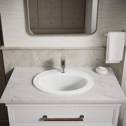 Pennington 20-1/4" Drop In Bathroom Sink with 1 Hole Drilled and Overflow
