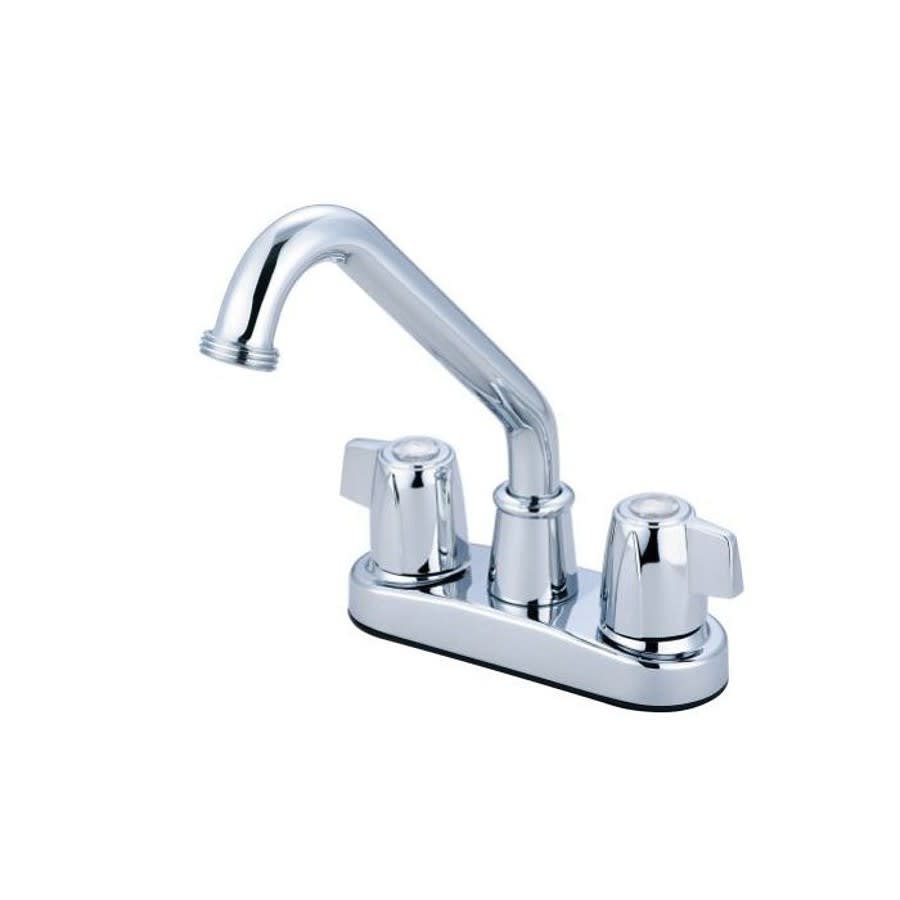 Elite Bar Faucet, Deck Mount, ADA, 2 Blade Handle, 2-Hole, Polished Chrome