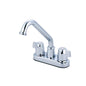 Elite Bar Faucet, Deck Mount, ADA, 2 Blade Handle, 2-Hole, Polished Chrome