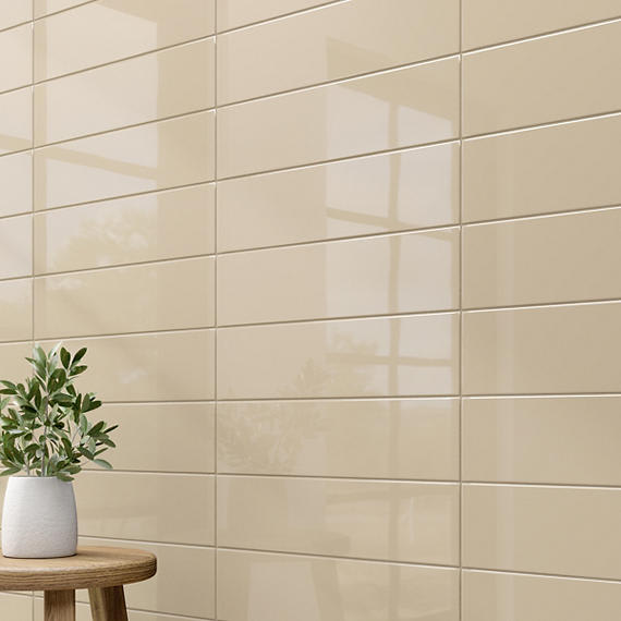 Color Wheel Linear Urban Putty Rectangle 2X8 Glossy