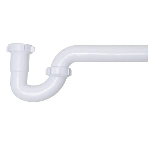 1-1/2 in. White Plastic Sink Drain P- Trap