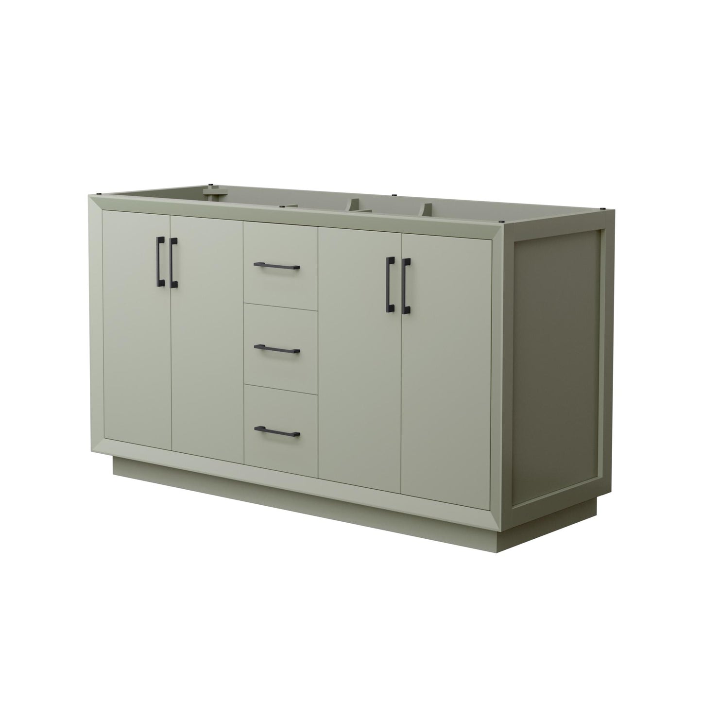 Strada Double Bathroom Vanity - 59.25W x 34.25H x 21.75D