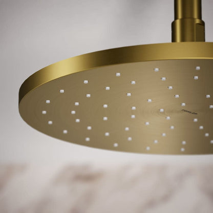 Contemporary Round 10" Single Function 2.5 GPM Rainhead with MasterClean Sprayface and Katalyst Air-Induction Technology