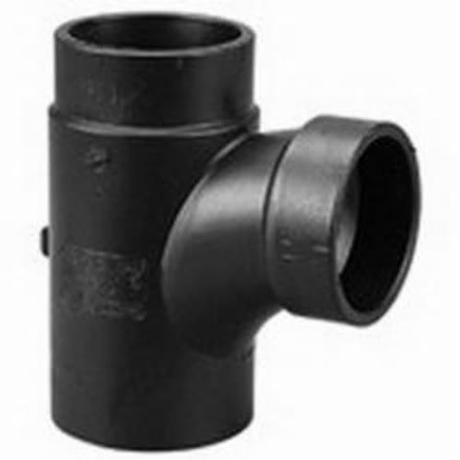 DWV Street Sanitary Tee, 2 x 1-1/2 in, Spigot x Hub, ABS