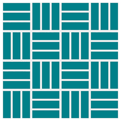 Keystones Ocean Blue Hexagon 2X2 Matte