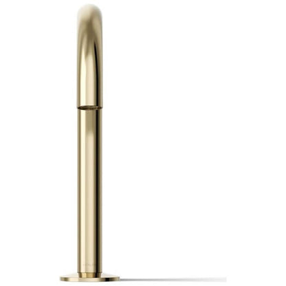 Components 1.2 GPM Widespread Bathroom Faucet with Drain Assembly and Tube Design Spout - Less Handles