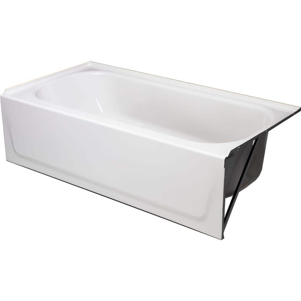 Aloha 60 in. x 30 in. Soaking Bathtub in White