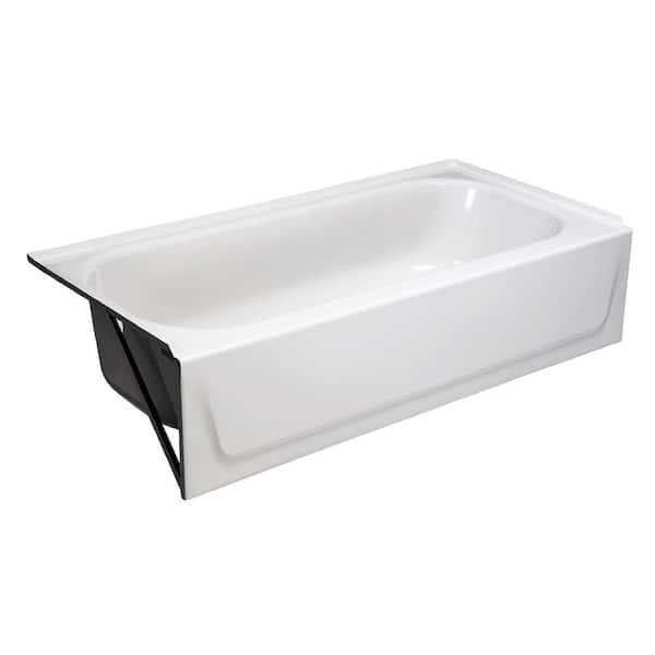 Aloha 60 in. x 30 in. Soaking Bathtub in White