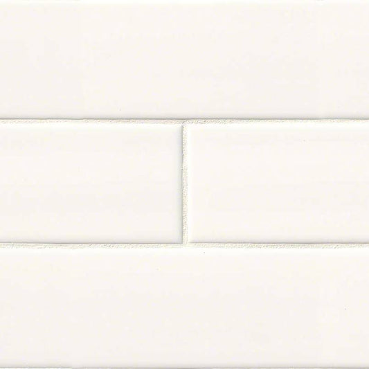 White Glossy Subway Tile 4x16 (20 Pieces per Box)