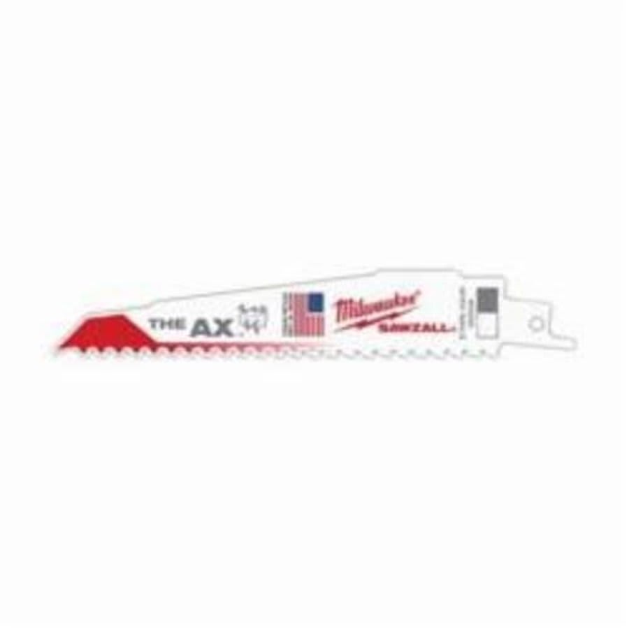 SAWZALL® The Ax™ Demolition Reciprocating Saw Blade, 6 in L, 5 tpi, 0.062 in THK, 25-Pack