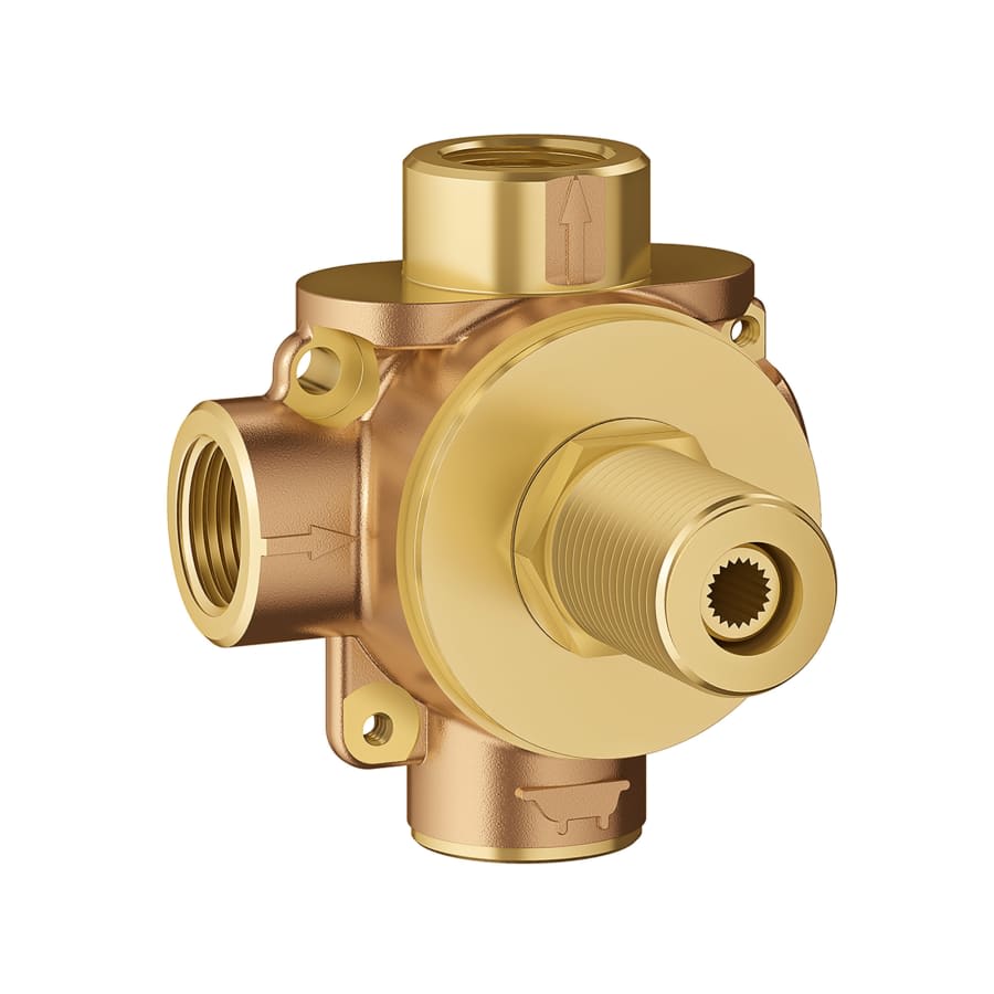 Concetto 1/2" 3-Way Diverter Rough-In Valve (Discrete Functions)