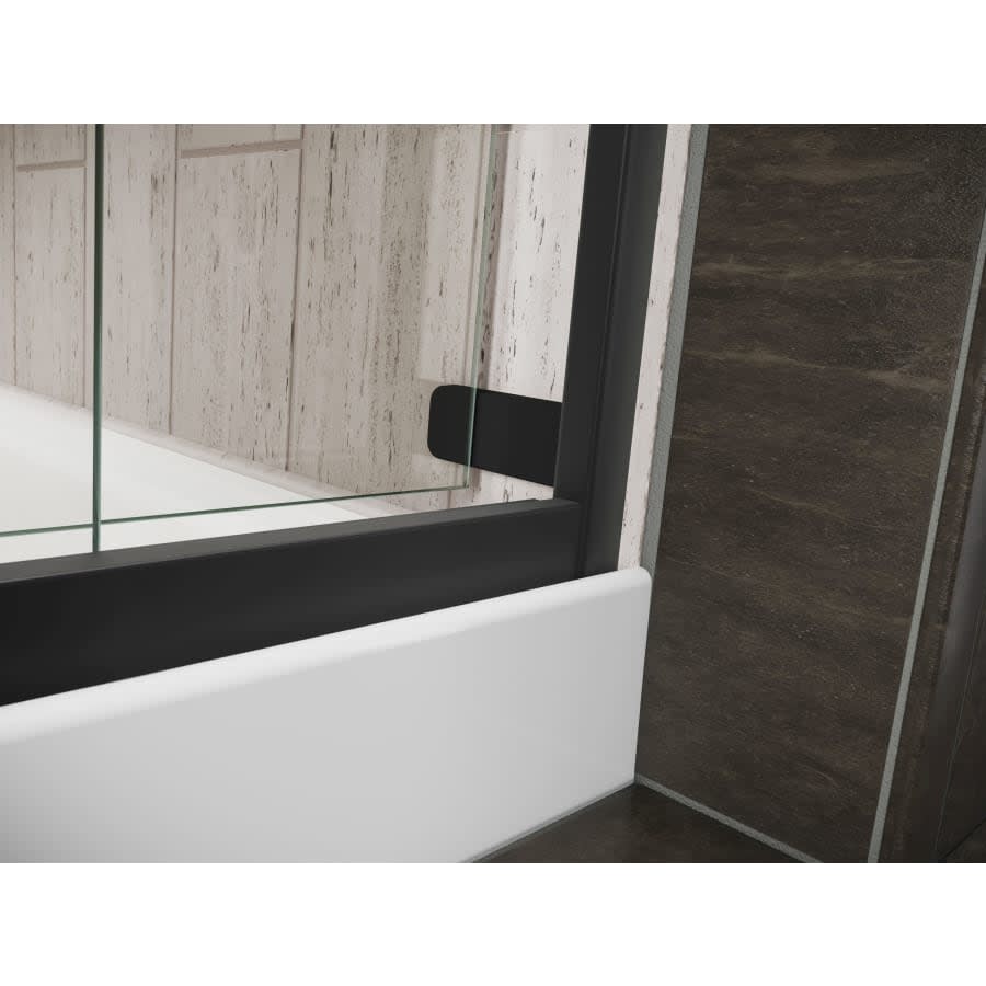 Levity 74" High x 47-5/8" Wide Bypass Semi Frameless Shower Door with Clear Glass