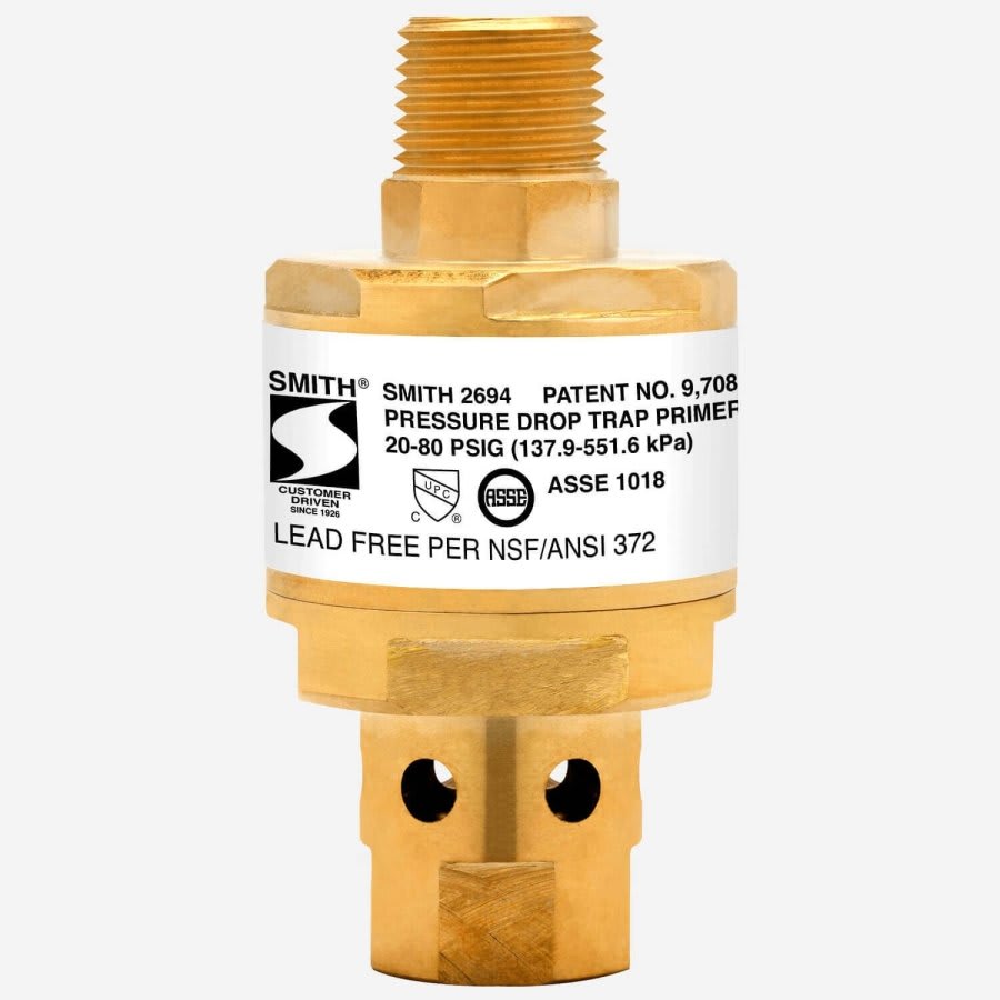 Trap Primer, 1/2 in, Union FNPT