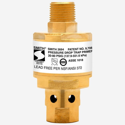 Trap Primer, 1/2 in, Union FNPT
