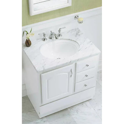 Devonshire 16-7/8" Undermount Bathroom Sink with Overflow