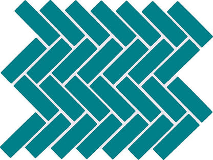 Keystones Ocean Blue Hexagon 2X2 Matte