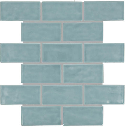 Artezen Classic Blue Herringbone 2X4 Glossy