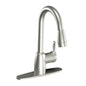 Baystone™ Kitchen Faucet, Deck Mount, ADA, 1 Lever Handle, 1 or 3-Hole, Classic Stainless