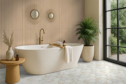 ARABESCATO VENATO 8" HEXAGON HONED