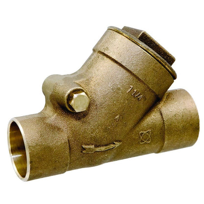 Swing Check Valve, 1 in, C, Bronze