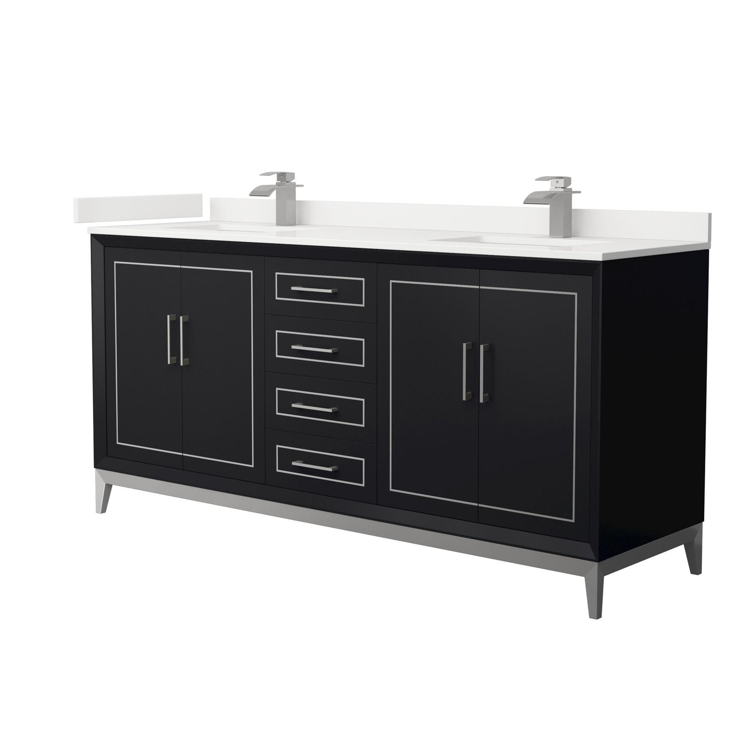 Marlena Double Bathroom Vanity - 72W x 35.25H x 22D