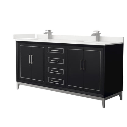 Marlena Double Bathroom Vanity - 72W x 35.25H x 22D