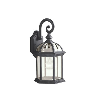 Barrie 16" Outdoor Wall Light with Beveled Glass Panels