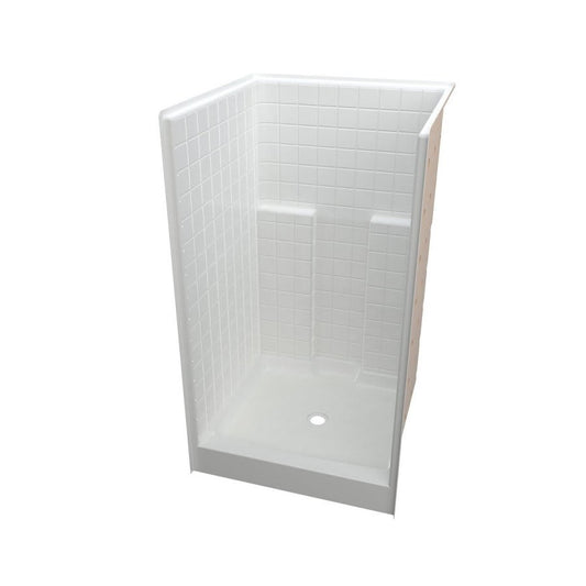 Shower Stall, Acrylic, White