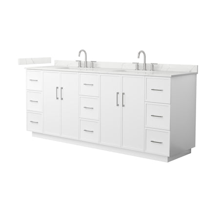 Elan Double Bathroom Vanity with Toe Kick - 84W x 35H x 22D
