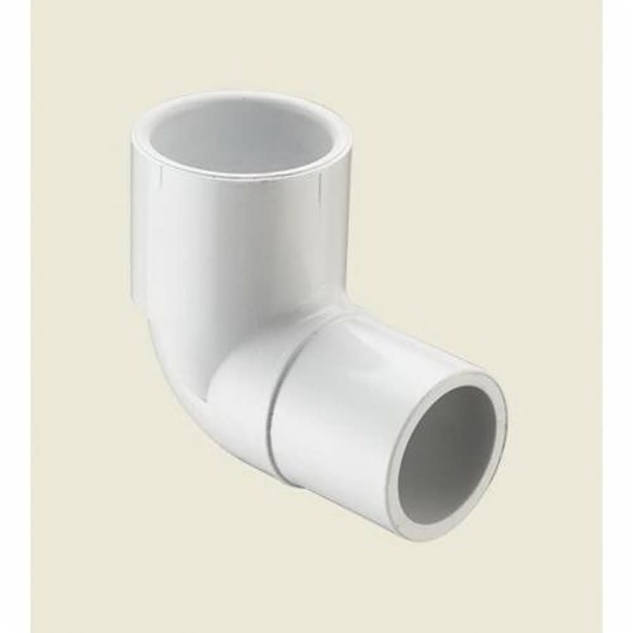 Street 90 deg Elbow, 1 in, Spigot x Socket, SCH 40/STD, PVC