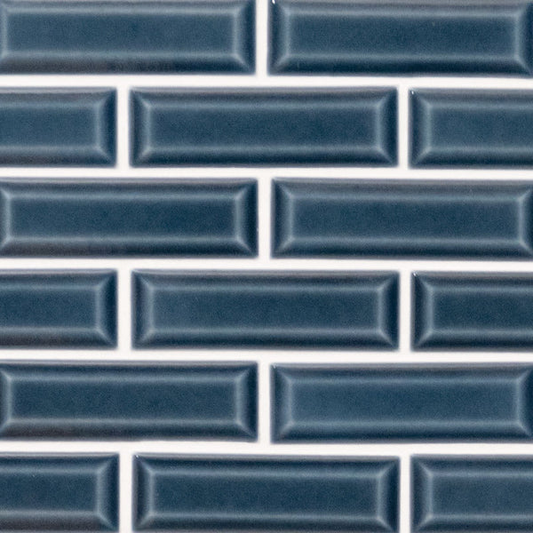 Bay Blue Beveled Tile