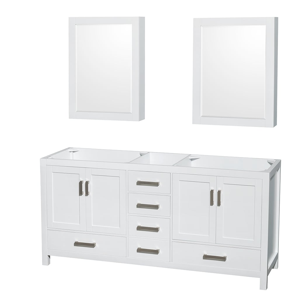 Sheffield Double Bathroom Vanity - 70.75W x 35H x 21.5D