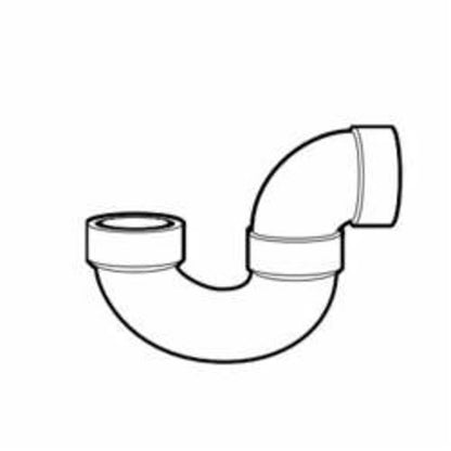 P-Trap, 3 in, Hub, DWV, PVC